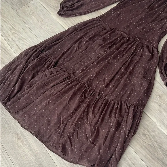 ASOS Brown Long Sleeve Dress - Picture 8 of 15